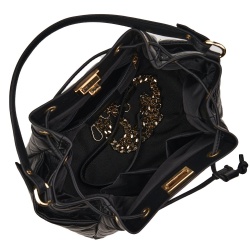 Geanta piele cu aspect matlasat Felice neagra - Img 3