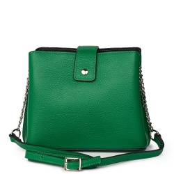 Mini poseta dama din piele Avery verde - Img 2