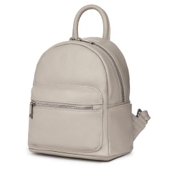 Mini rucsac din piele Rafael gri