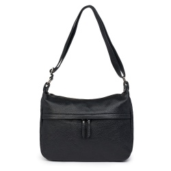 Poseta din piele naturala Amelia neagra - Img 4