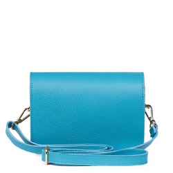 Poseta din piele naturala Mona bleu - Img 2