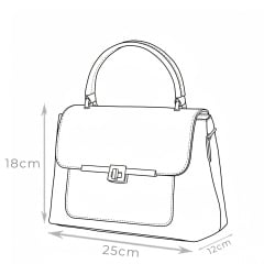Poseta din piele naturala Sierra bronze - Img 5