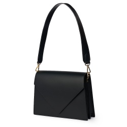 Poseta din piele naturala Virginia neagra - Img 1