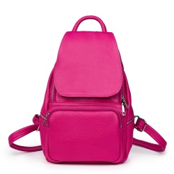 Rucsac din piele naturala Amadeus fucsia - Img 4