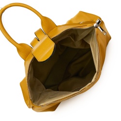 Rucsac din piele naturala Ricardo galben - Img 3