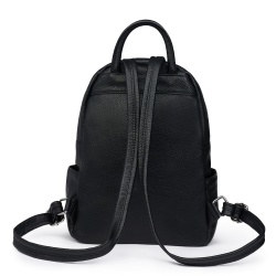 Rucsac din piele naturala Simon negru - Img 2