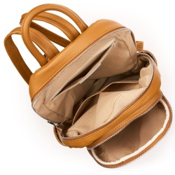 Rucsac din piele naturala Thomas coniac - Img 3