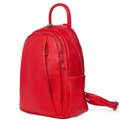 Rucsac din piele naturala Thomas rosu - Img 1