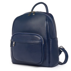 Rucsac din piele naturala Vicenzo bleumarin - Img 1