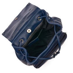 Rucsac piele naturala Jimmy bleumarin - Img 3