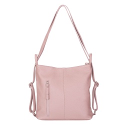 Geanta rucsac 2-in-1 din piele naturala Alesandra roz - Img 4