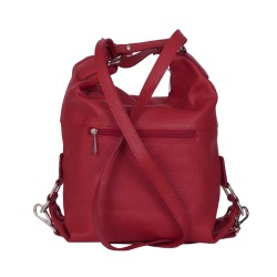 Geanta tip rucsac din piele Monty grena - Img 2