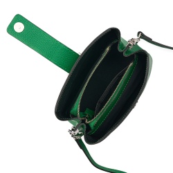 Mini poseta dama din piele Avery verde - Img 3