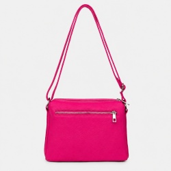 Poseta dama din piele naturala Vania fucsia - Img 3