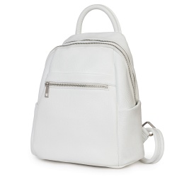 Rucsac dama din piele Jonathan alb