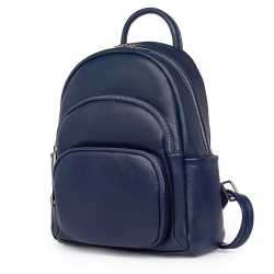 Rucsac din piele naturala Alghero bleumarin - Img 1