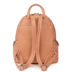 Rucsac din piele naturala Enzo roz - Img 2
