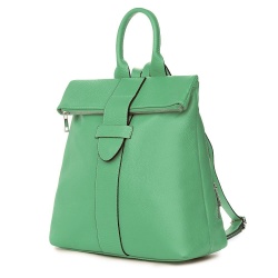 Rucsac din piele naturala Ricardo verde fistic - Img 1