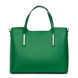 Geanta dama din piele Ligia verde - Img 2