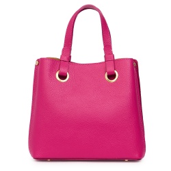 Geanta dama din piele naturala Ilona fucsia - Img 3