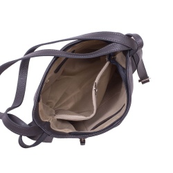Geanta rucsac 2-in-1 din piele naturala Alesandra gri - Img 3