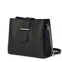 Mini poseta dama din piele Avery neagra - Img 1