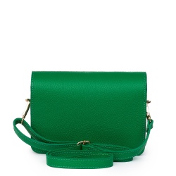 Poseta din piele naturala Mona verde - Img 2