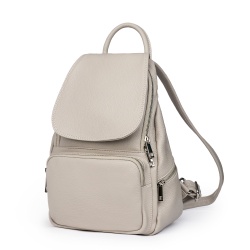 Rucsac din piele naturala Amadeus gri - Img 1