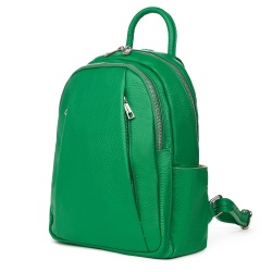 Rucsac din piele naturala Thomas verde - Img 1