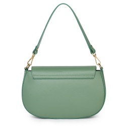 Geanta dama din piele naturala Rosalia verde menta - Img 2