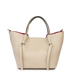 Geanta shopper din piele naturala Veronica crem - Img 4