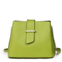 Mini poseta dama din piele Avery verde deschis - Img 4