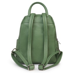 Rucsac dama din piele Jonathan verde menta - Img 3