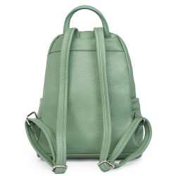 Rucsac din piele naturala Alghero verde fistic - Img 2