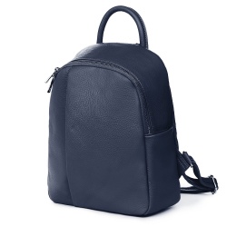 Rucsac din piele naturala Angelo bleumarin - Img 1