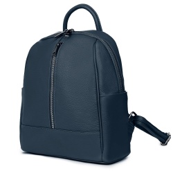 Rucsac din piele naturala Silvio bleumarin - Img 1