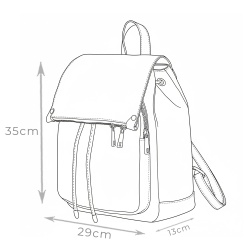 Rucsac piele naturala Jimmy grena - Img 5