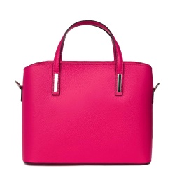 Geanta dama din piele naturala Gianna fucsia - Img 2