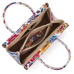 Geanta din piele cu flori Gioia model FF5 - Img 3