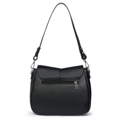Geanta din piele naturala Roberta neagra - Img 2