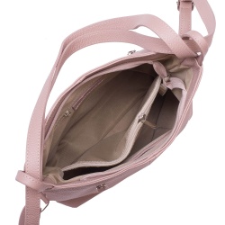 Geanta rucsac 2-in-1 din piele naturala Alesandra roz - Img 3