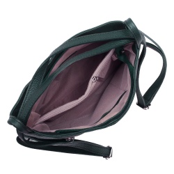 Geanta rucsac 2-in-1 din piele naturala Alesandra verde - Img 3