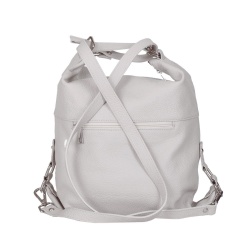 Geanta tip rucsac din piele Monty gri - Img 2