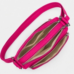 Poseta dama din piele naturala Vania fucsia - Img 4