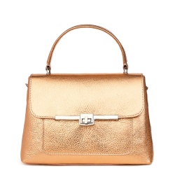 Poseta din piele naturala Sierra bronze - Img 4