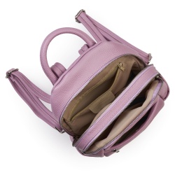 Rucsac dama din piele Jonathan lila - Img 4