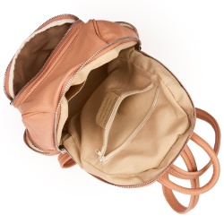 Rucsac din piele naturala Thomas roz - Img 3