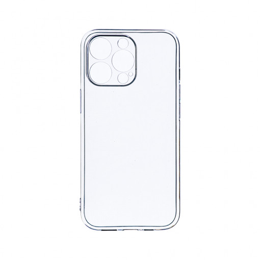 Husa BestCase® Clear Silicon 2MM, Compatibila Cu Apple iPhone 13 Pro Max, Antisoc, Protectie Camera, Margini ridicate pentru protectia ecranului, Transparent