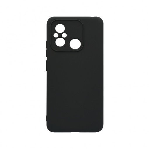 Husa BestCase® Premium Silicon, Compatibila Cu Xiaomi Redmi 12C, 1.2MM Slim, Microfibra in interior, Antisoc, Rezistent la socuri, Protectie Camera, Margini ridicate pentru protectia ecranului, Negru