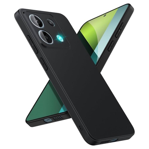 Husa pentru Motorola Edge 50 Neo, BestCase® Slim SIlicon 0.8MM, Protectie Camera, Rezistenta la uzura, Negru mat